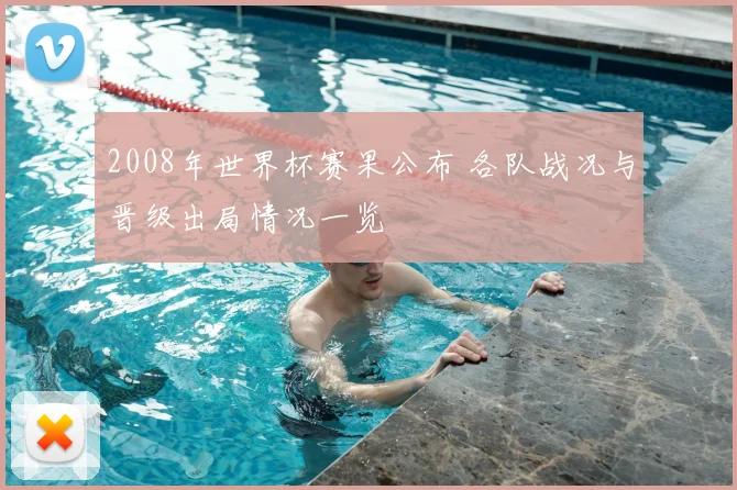 2008年世界杯赛果公布 各队战况与晋级出局情况一览